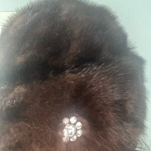 Exclusive and luxurious, vintage sable Andre of Canada brown hat.